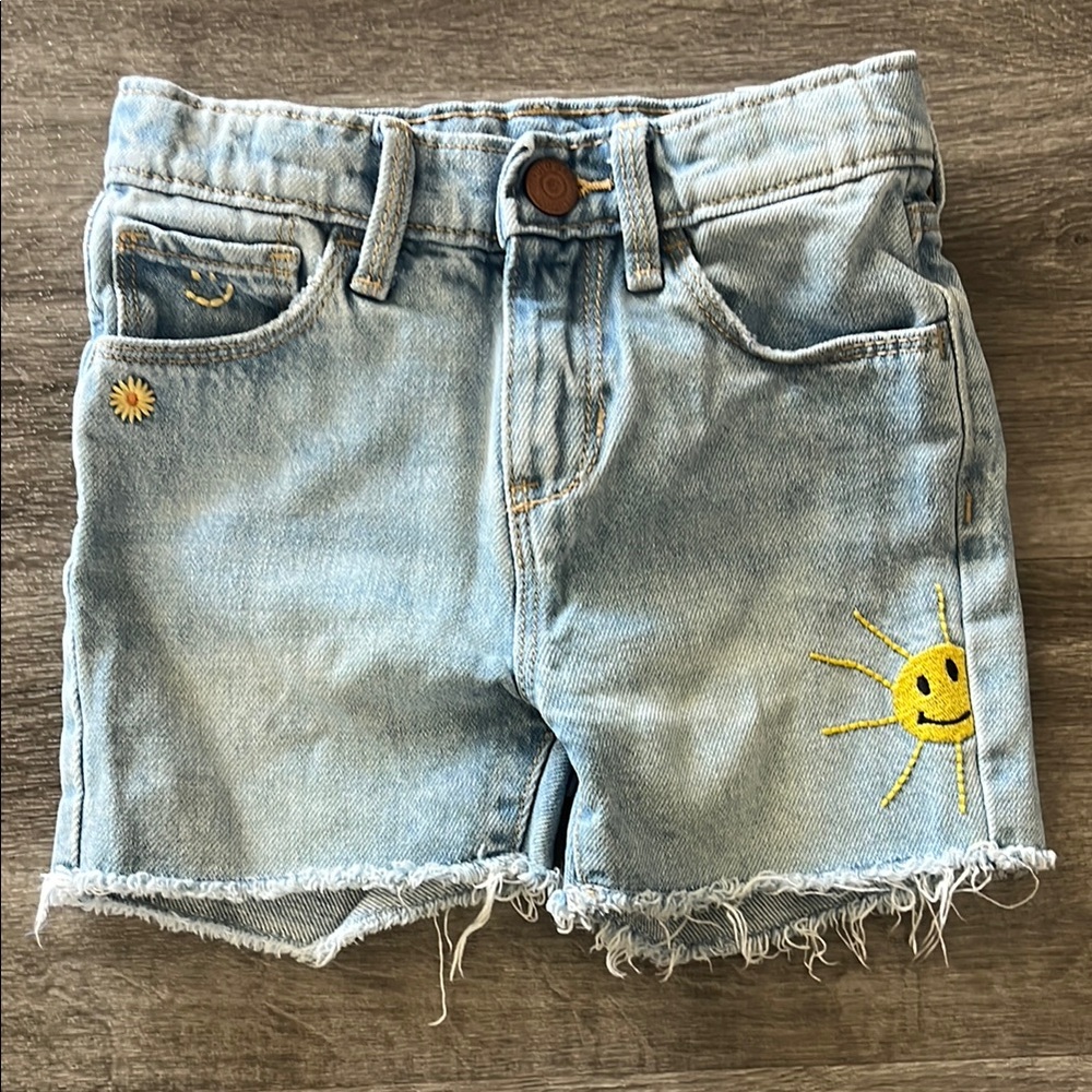 Old Navy Light Blue Kids Shorts with Sun Embroidery